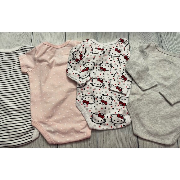 Four Hello Kitty Baby Girl Onesies Bodysuits, Size 0-6 months - Picture 11 of 11